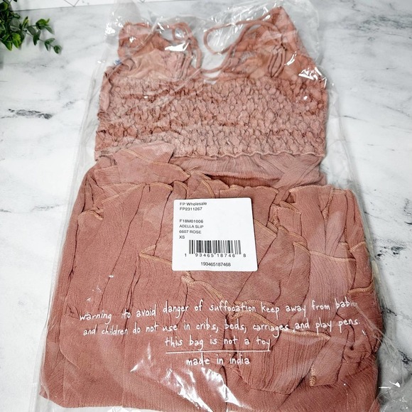 Free People Adella Slip Dress Rose color - Picture 5 of 12